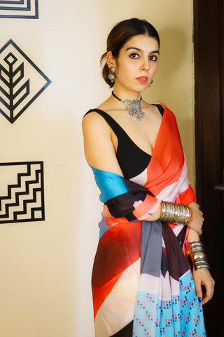 Atrangi | Satin Georgette Saree