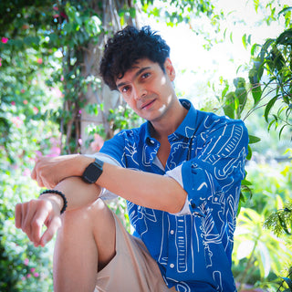 Jodhpur Sketch | Luxury Popcorn Material I Men Shirt