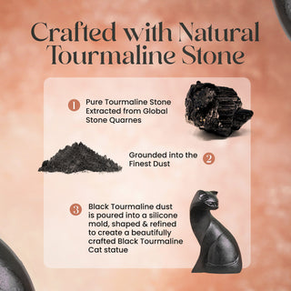 Black Tourmaline Cat