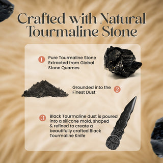 Black Tourmaline Knife