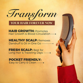 Clear Scalp Comb I Ultimate Dandruff & Oil Control Tool