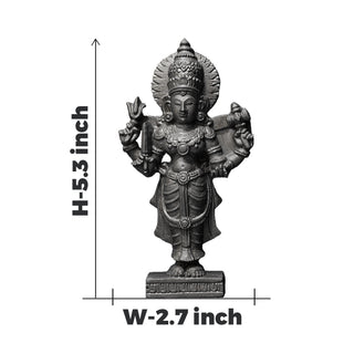 Goddess Lakshmi Ji Pyrite Idol With coaster