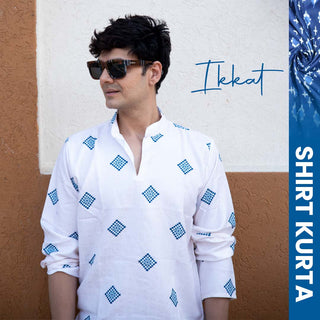 Ikkat | Korean Shirt Kurta