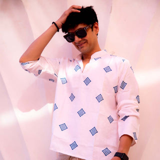 Ikkat | Korean Shirt Kurta
