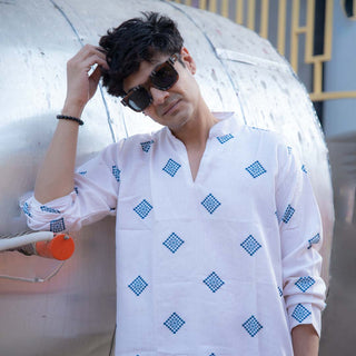 Ikkat | Korean Shirt Kurta