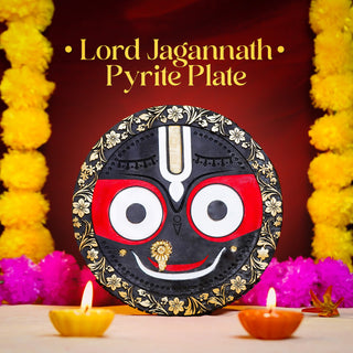 Lord Jagannath Pyrite Plate