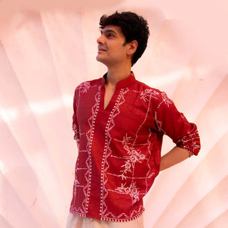 Kalamkari I Korean Shirt Kurta