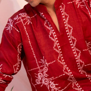 Kalamkari I Korean Shirt Kurta