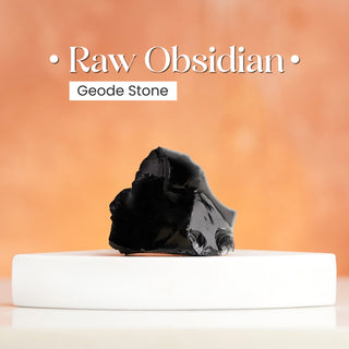 Raw Obsidian Geode Stone
