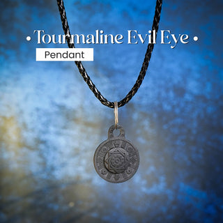 Tourmaline Evil Eye Pendant