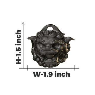 Tourmaline Guardian Lion Keychain