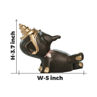 Vishram Ganesha Pyrite Idol