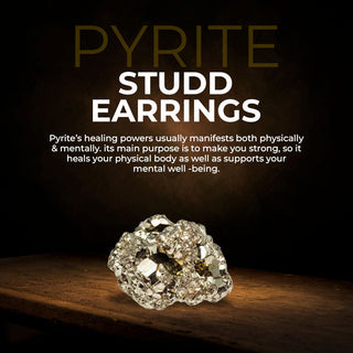 Gems Of Gratitude (Pyrite Stud Earrings + Black Tourmaline Ring)